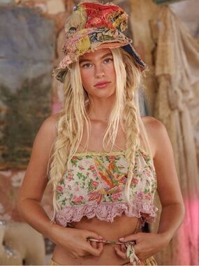 Magnolia Pearl Eyelet Layering Wrap Tank